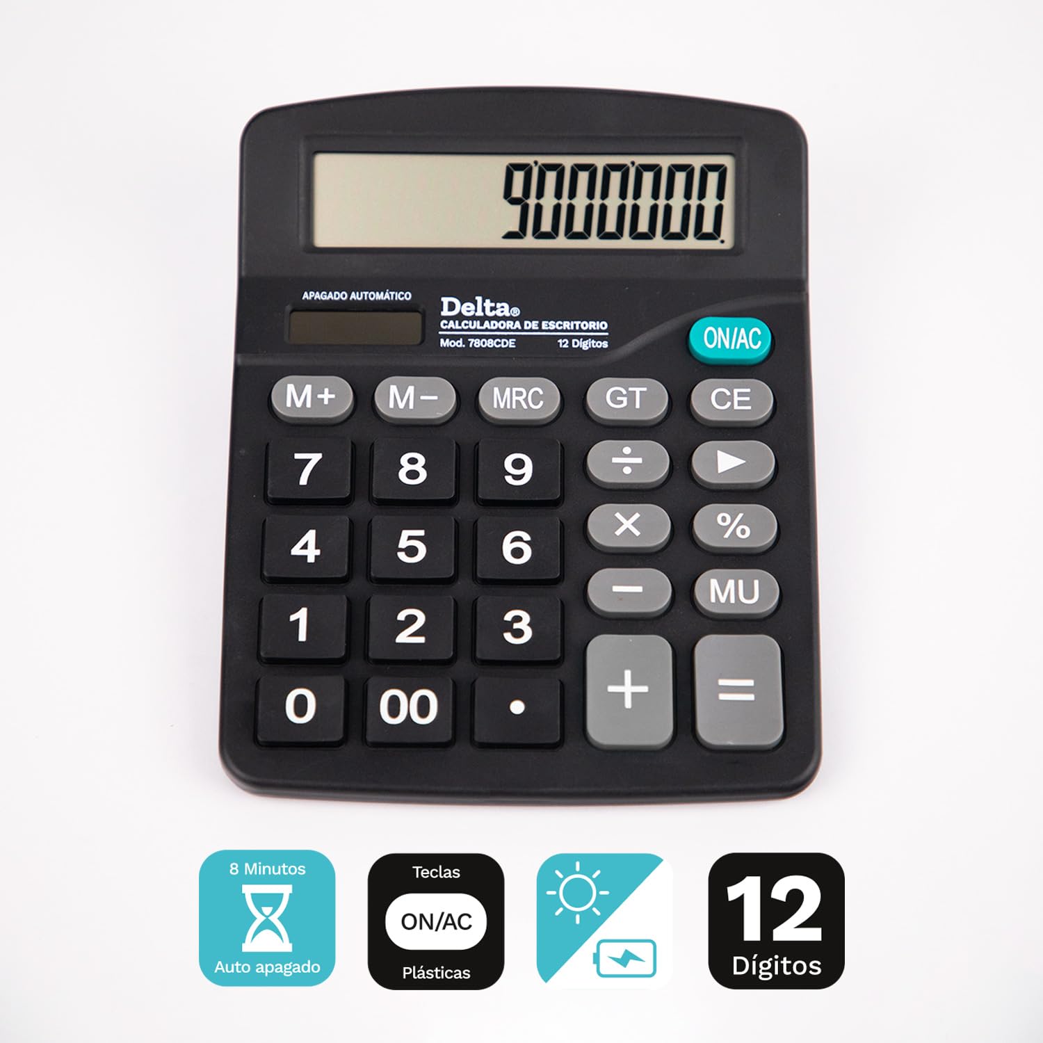 BARRILITO Calculadora de Escritorio. 12 dígitos 7808CDE