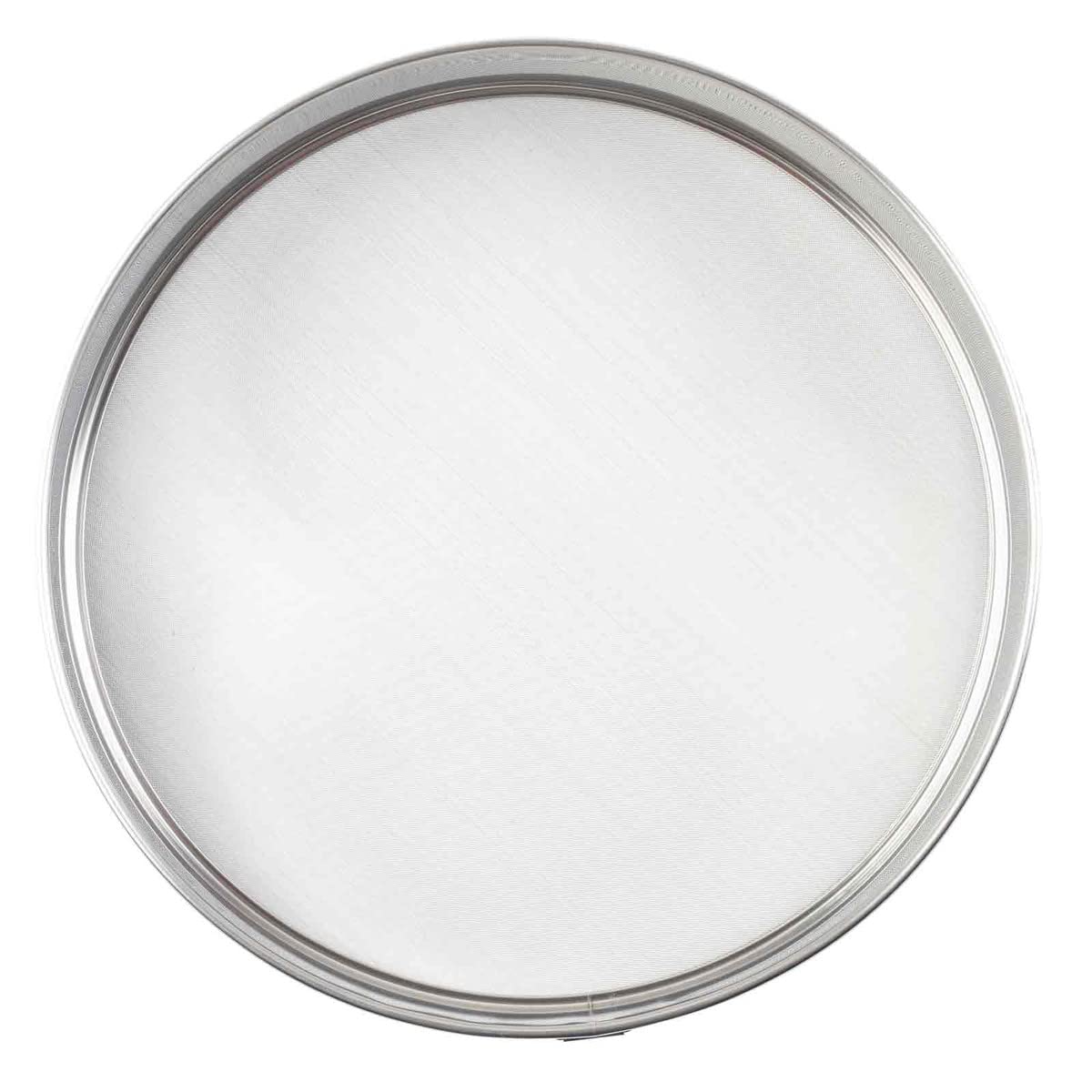 Colador de tamiz de malla fina, redondo de 12 pulgadas, filtro de harina de acero inoxidable ultrafino, mango cómodo, hornear, preparación de alimentos y herramienta de cocina para servicio de