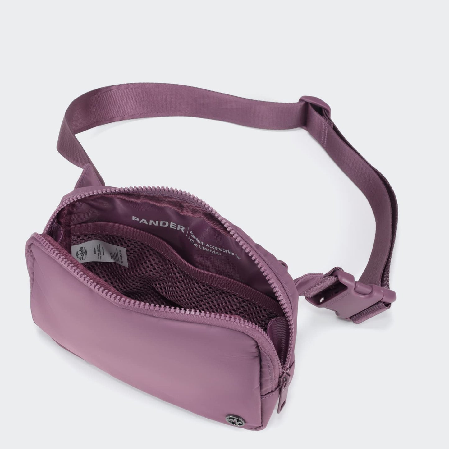Riñonera Pander Lavanda Grande Impermeable con Correa Ajustable para Mujer y Hombre