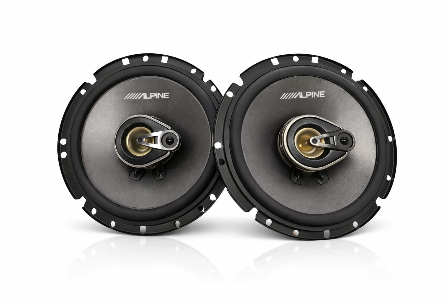 Alpine SPB-65 Bocinas 6.5” Coaxiales de 3 Vías – 150W Máx / 50W RMS, 4Ω – Audio Potente y definido, Ideal para Sistemas de Sonido automotriz de Alta Calidad