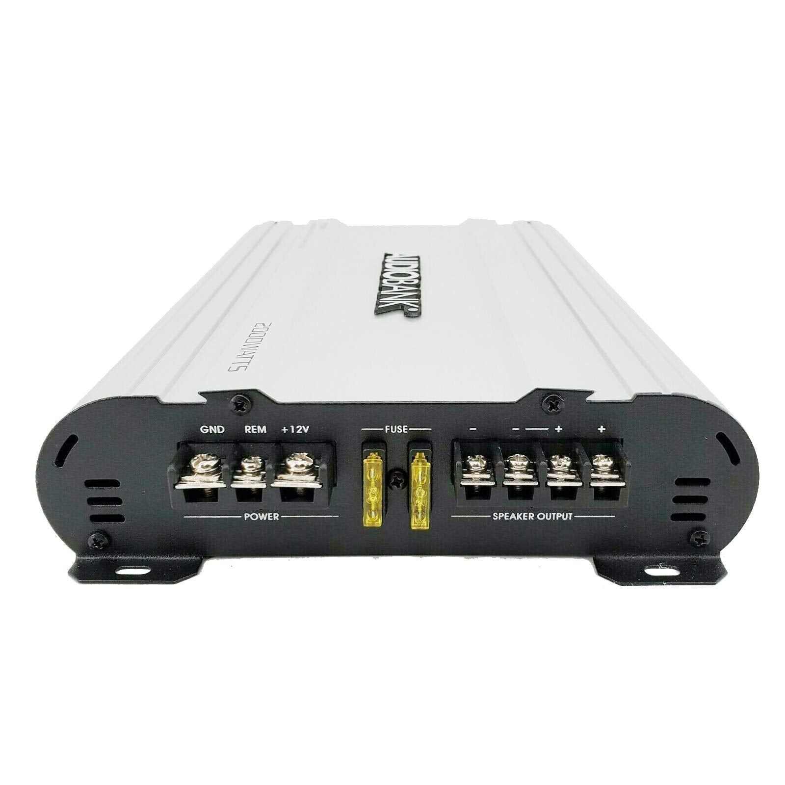 Amplificador Estéreo Audiobank Monoblock 2000 Watts Aleación de Aluminio Resistente para Coche
