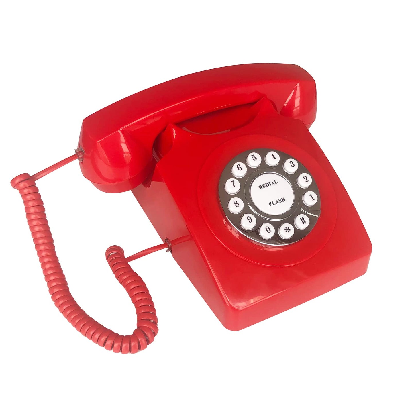 Teléfonos de línea fija para el hogar, TelPal - Teléfono con cable para el hogar, teléfono de escritorio retro, teléfono clásico vintage de estilo antiguo para el hogar, la oficina y el hotel
