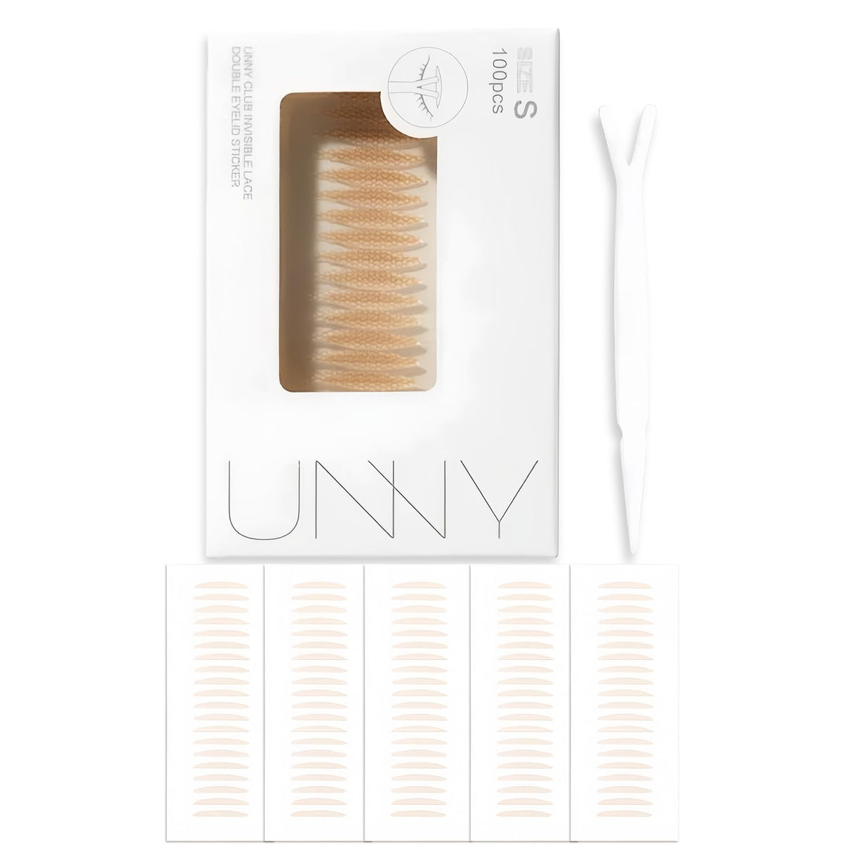Cinta Adhesiva para Párpados de Fibra Invisible Uso Médico Transparente con Fijación Perfecta