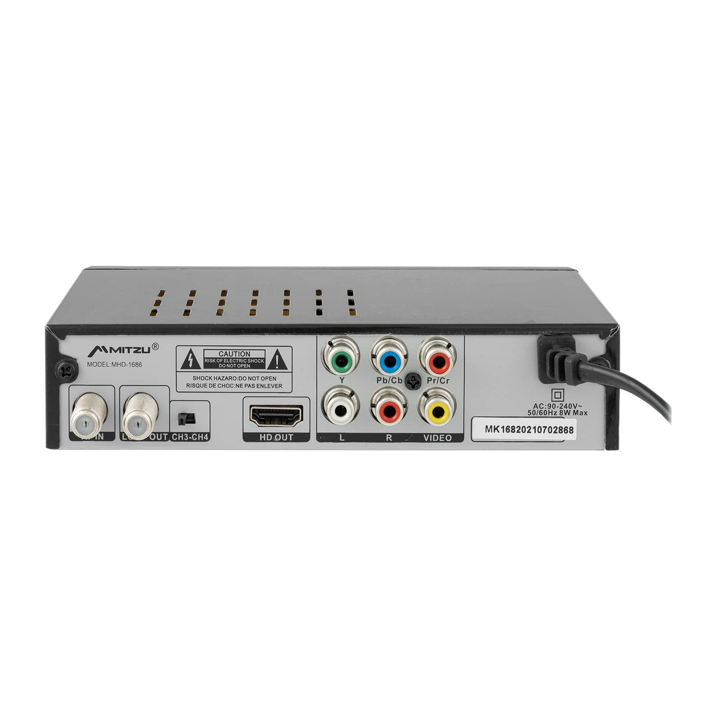 Mitzu Convertidor Digital para Ver Canales en HD con Control Remoto MHD-1686