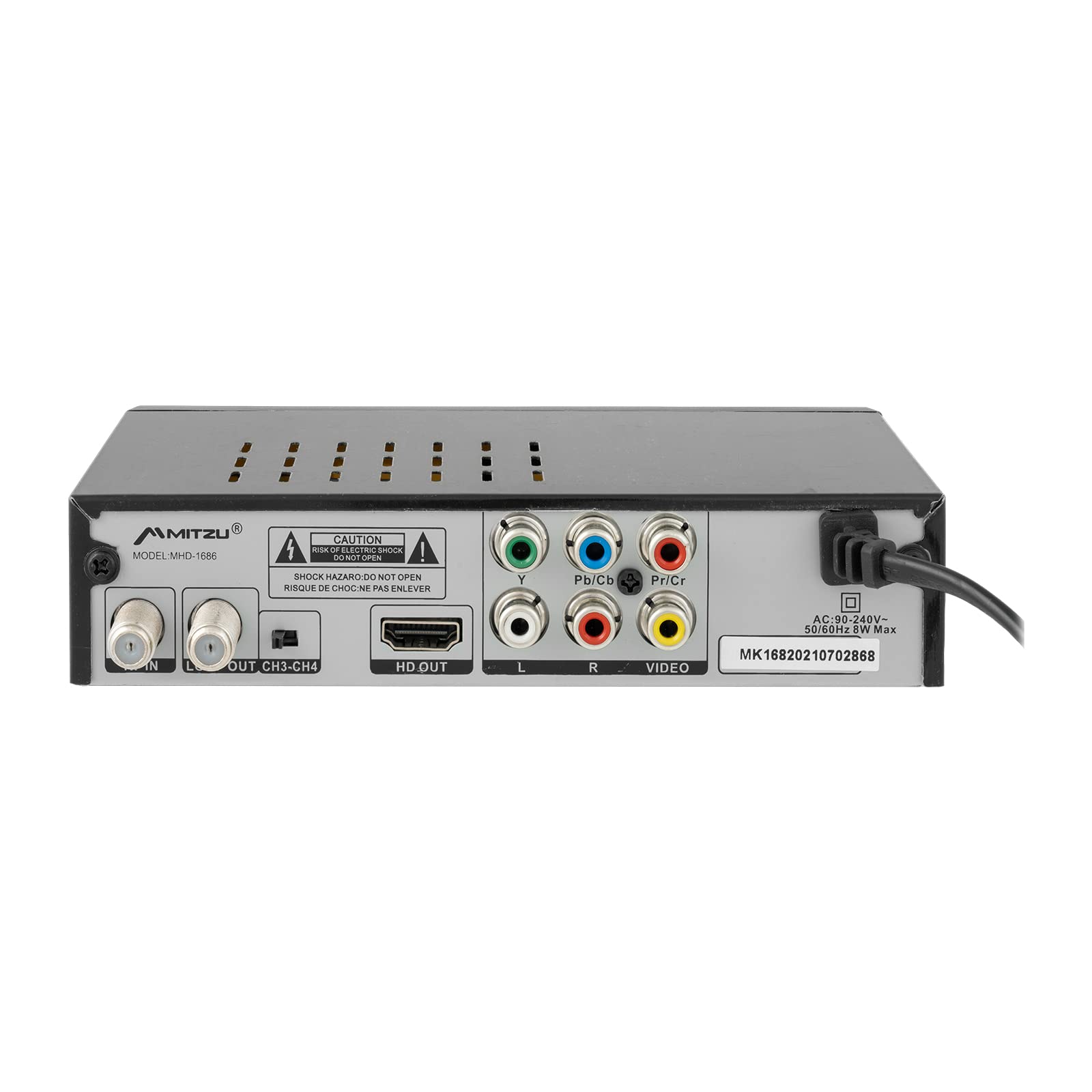 Mitzu Convertidor Digital para Ver Canales en HD con Control Remoto MHD-1686