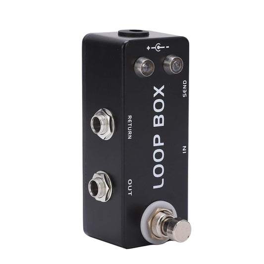 HERCHR Mini Loop Box Pedal De Efectos De Guitarra Amplificador De Guitarra Eléctrica Interruptor De Pie True Bypass Loop Switcher