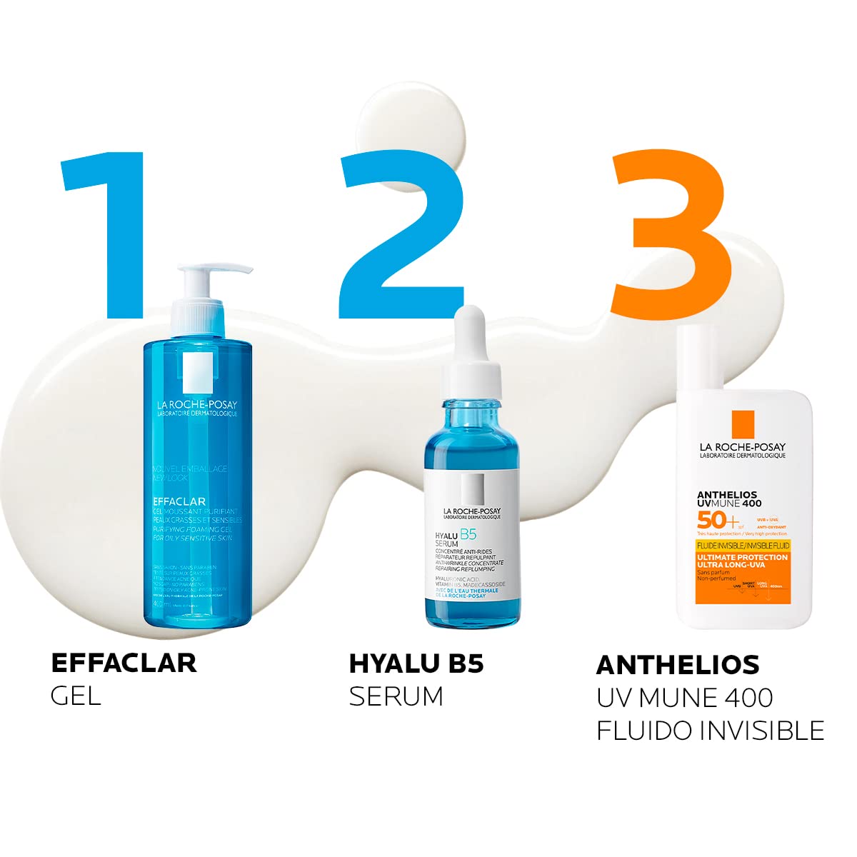 La Roche Posay Anthelios UVMUNE Fluido Invisible FPS 50+ Protector Solar Facial para Todo Tipo de Piel con Máxima Protección Solar UV 50ml