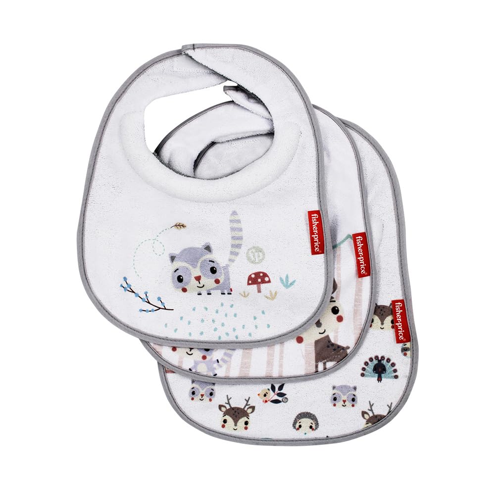 FISHER PRICE - SET 3 BABEROS ATRAPA BABITAS