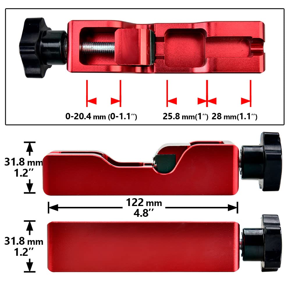 CNRAQR Herramienta universal para bujías compatible con la mayoría de bujías de 10 mm, 12 mm, 14 mm y 16 mm, color rojo, 1 juego con medidor de espesor