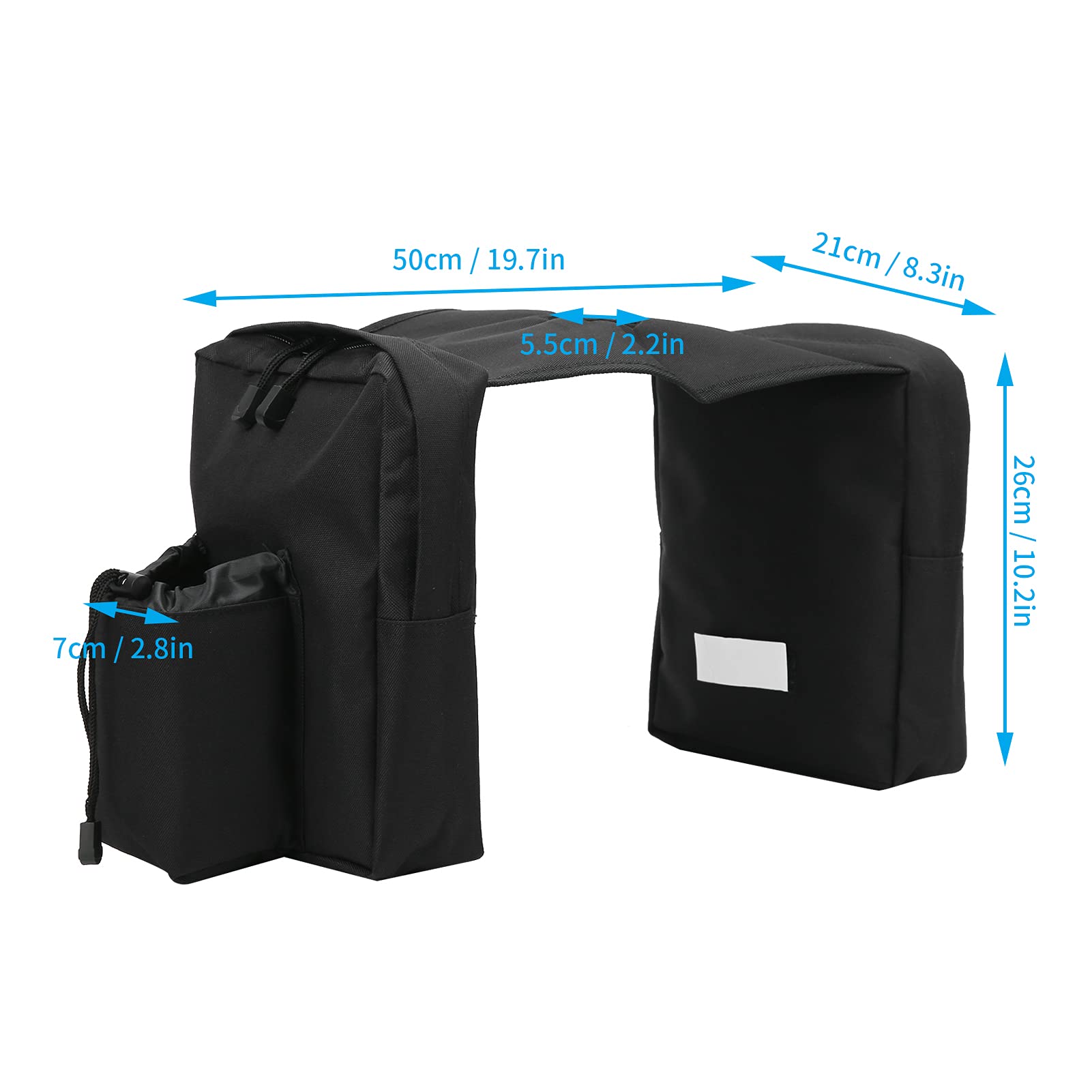 Bolsa de Tanque para Motocicleta, Fydun Bolsa de Sillín Delantero de Impermeable Oxford Bolsa de Almacenamiento del Depósito de para ATV Dirt Bike Moto de Nieve