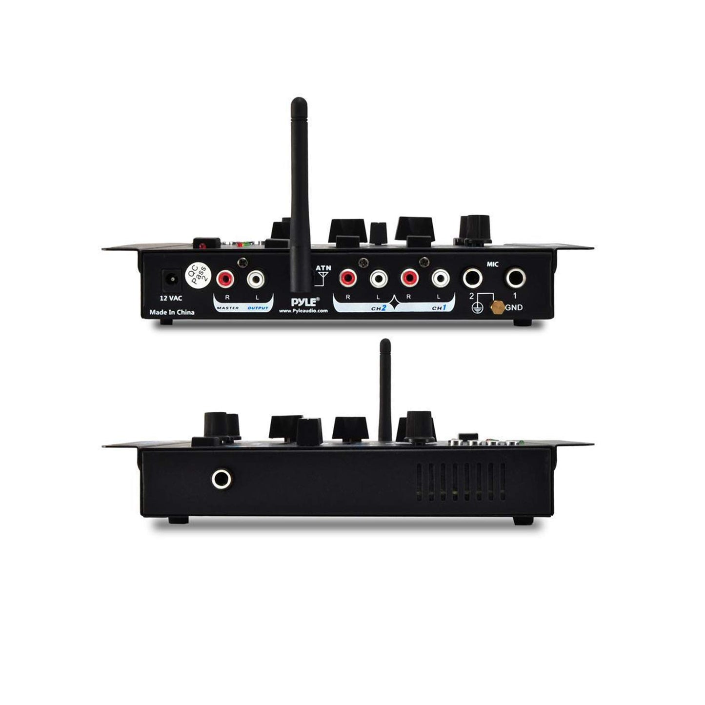 Mezcladora de Audio Inalámbrica Pyle Azul con Controlador DJ Bluetooth y 3 Canales