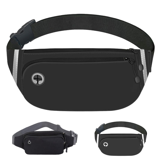 EDECOR Cangurera Deportiva, Bolsa Deportiva con Cinturón de Hombres y Mujeres, Reflectante Bolsa de Cintura para Correr, para Correr Ciclismo Gimnasio