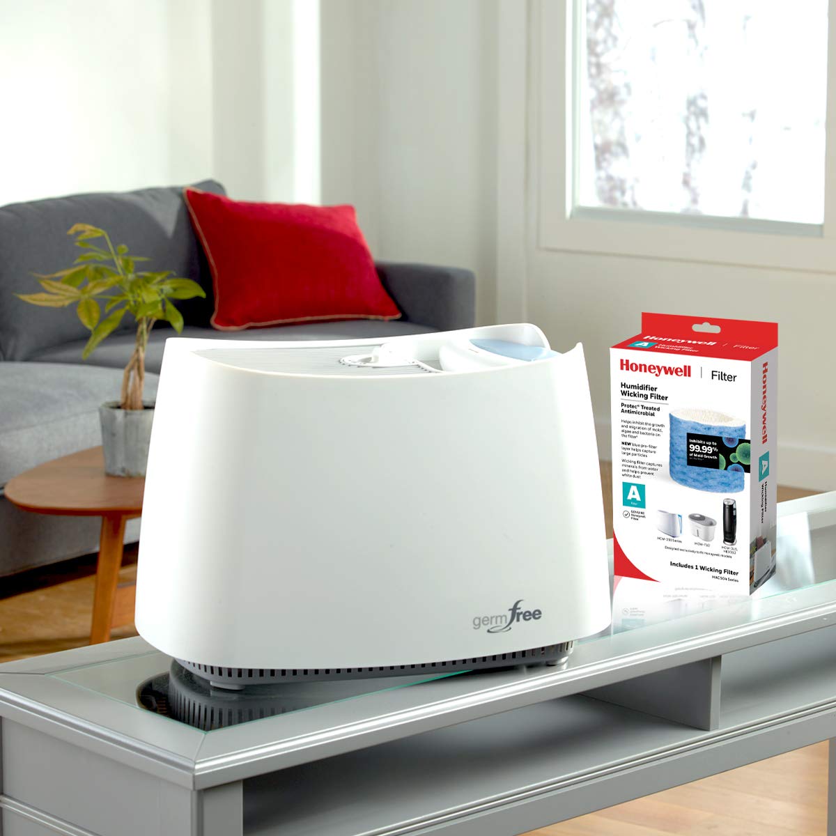 Honeywell Filtro Absorbente de Repuesto A, Paquete de 3, Blanco, 3 Unidades