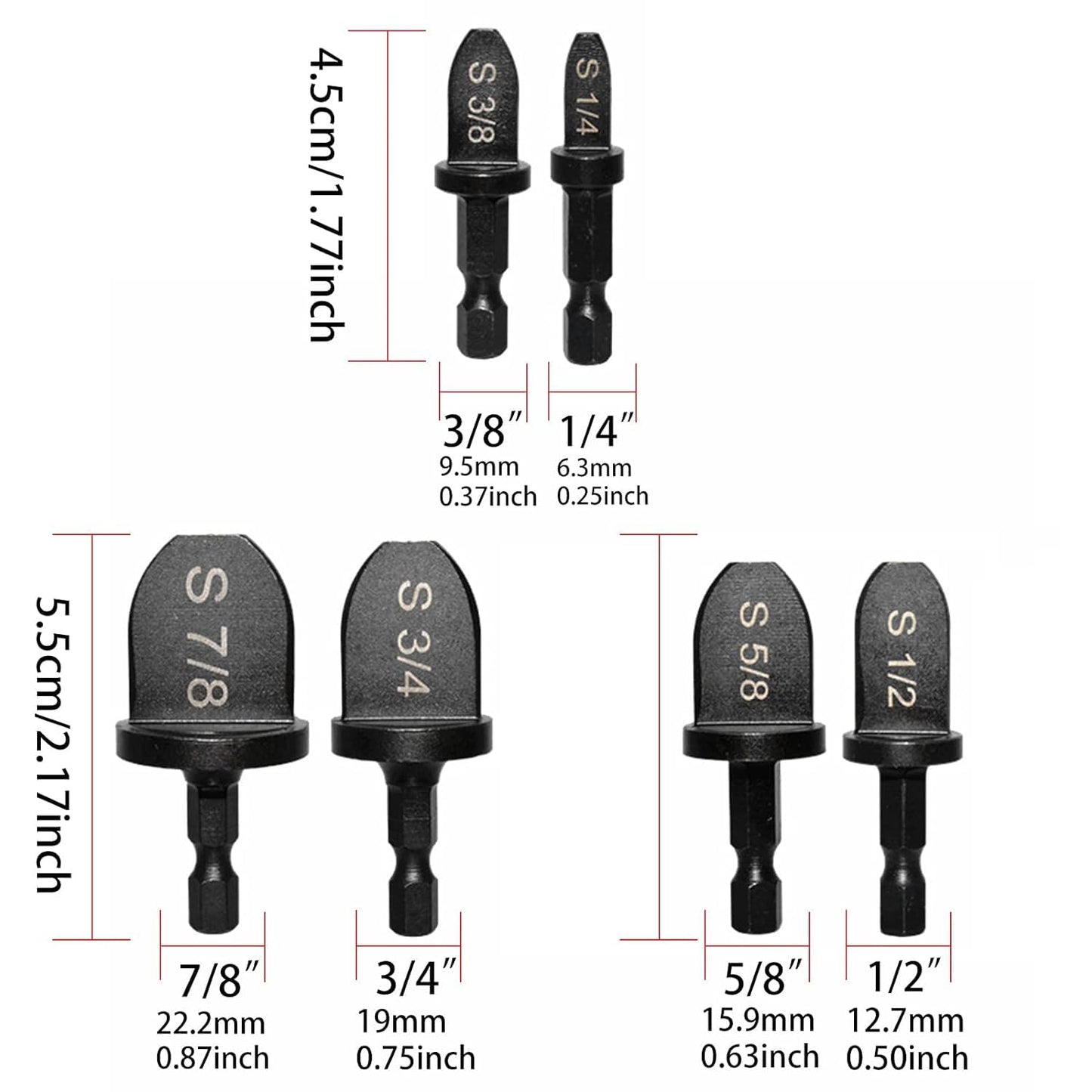 Juego de Brocas XINYUICEAN Aluminio y Cobre Expansor de Tubo para Aire Acondicionado