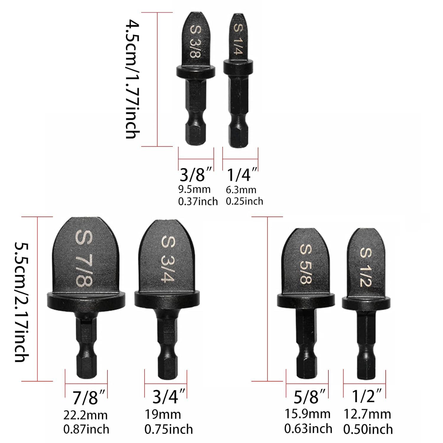 Juego de Brocas XINYUICEAN Aluminio y Cobre Expansor de Tubo para Aire Acondicionado