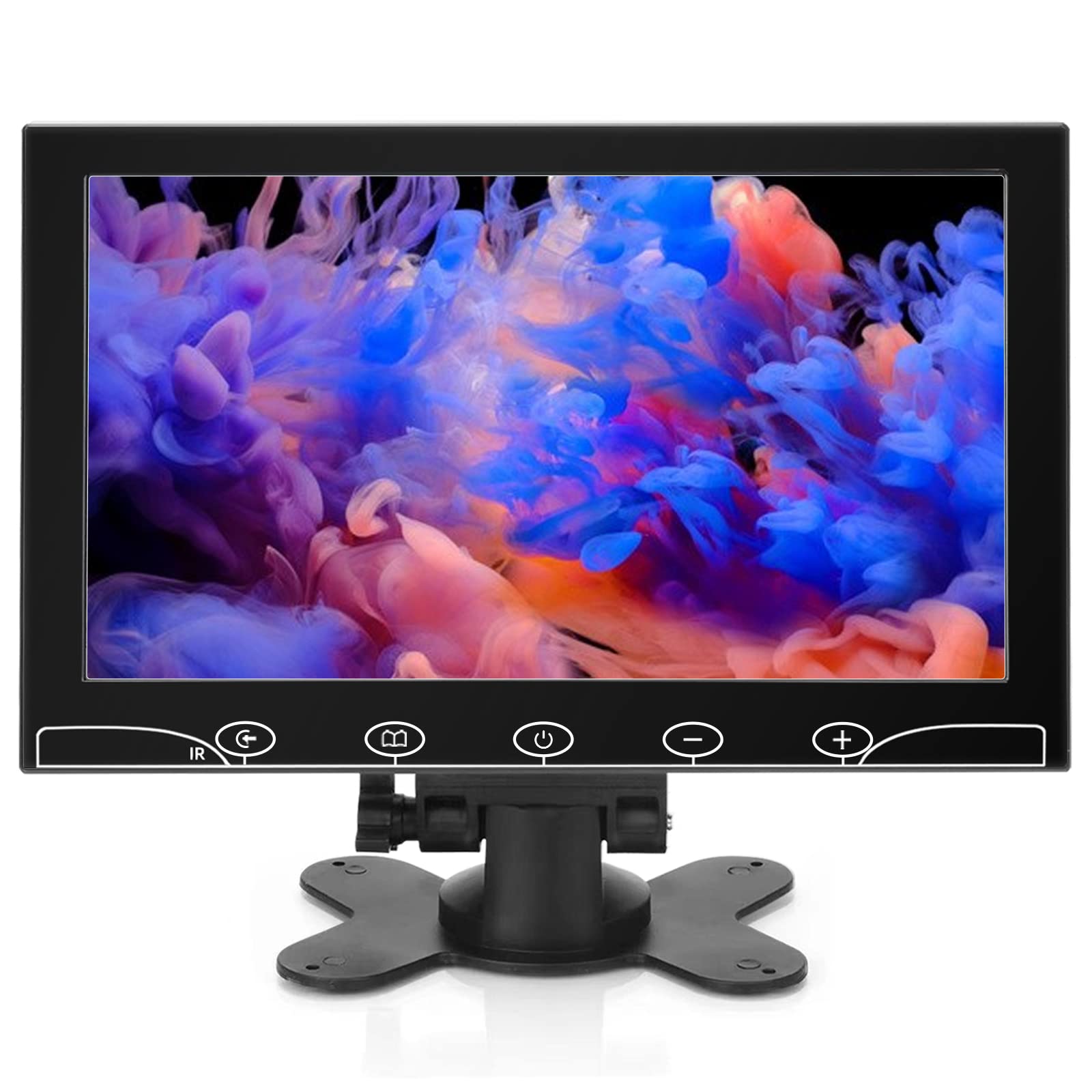 Monitor de Seguridad AISHICHEN 7 Pulgadas 1024x600 HDMI con Control Remoto y Altavoces Integrados para CCTV