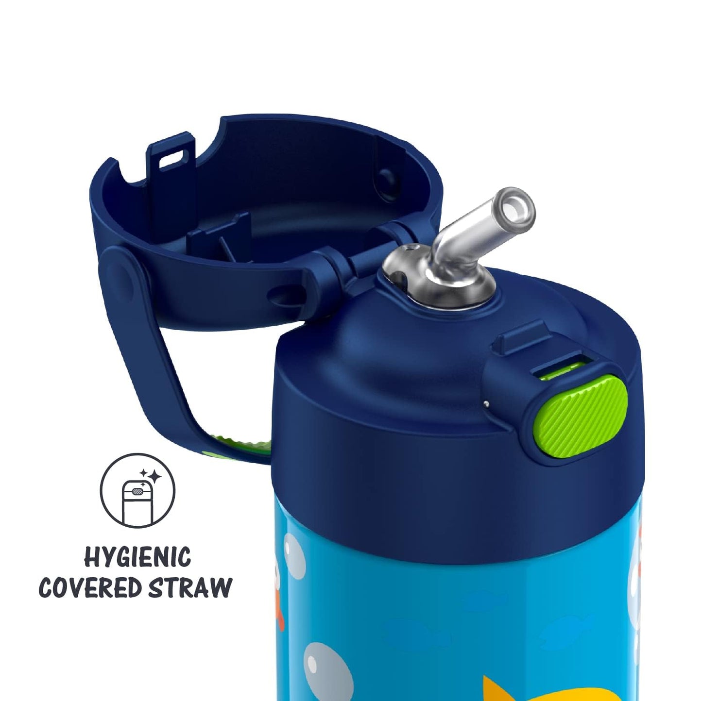 Botella Térmica Thermos Funtainer Acero Inoxidable Baby Shark para Niños