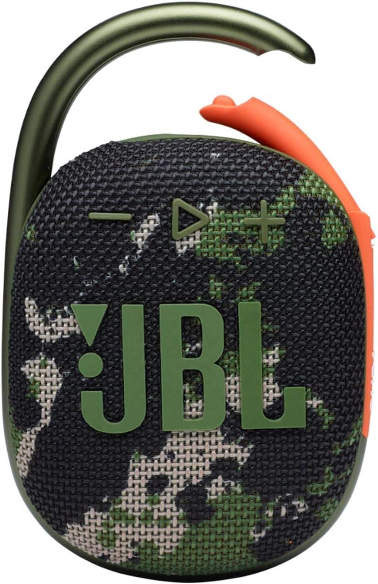 JBL Clip 4 - Altavoz - para uso portátil - Inalámbrico - Bluetooth - 5 W - Squad, JBLCLIP4Squad-5Watt