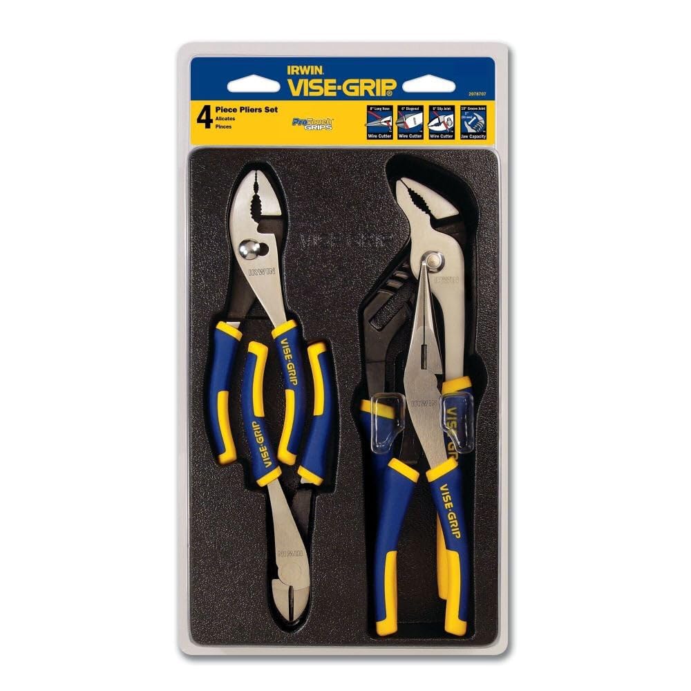 IRWIN VISE-GRIP - Juego de alicates, 4 piezas (2078707)