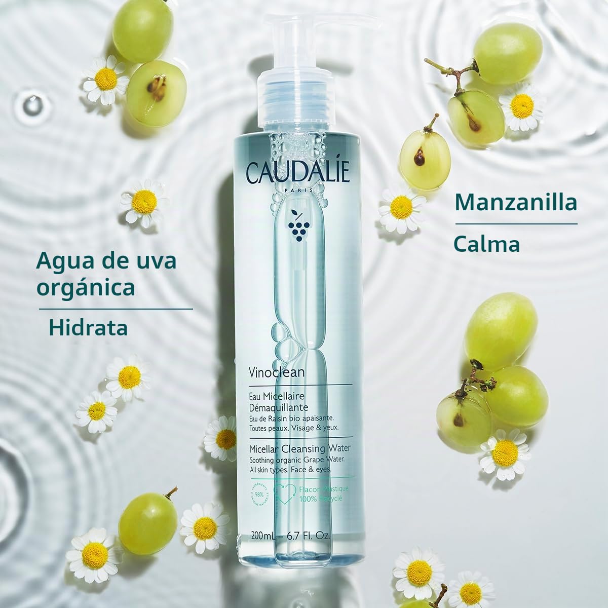 Caudalie Vinoclean Agua Micelar Limpiadora - 200 mL