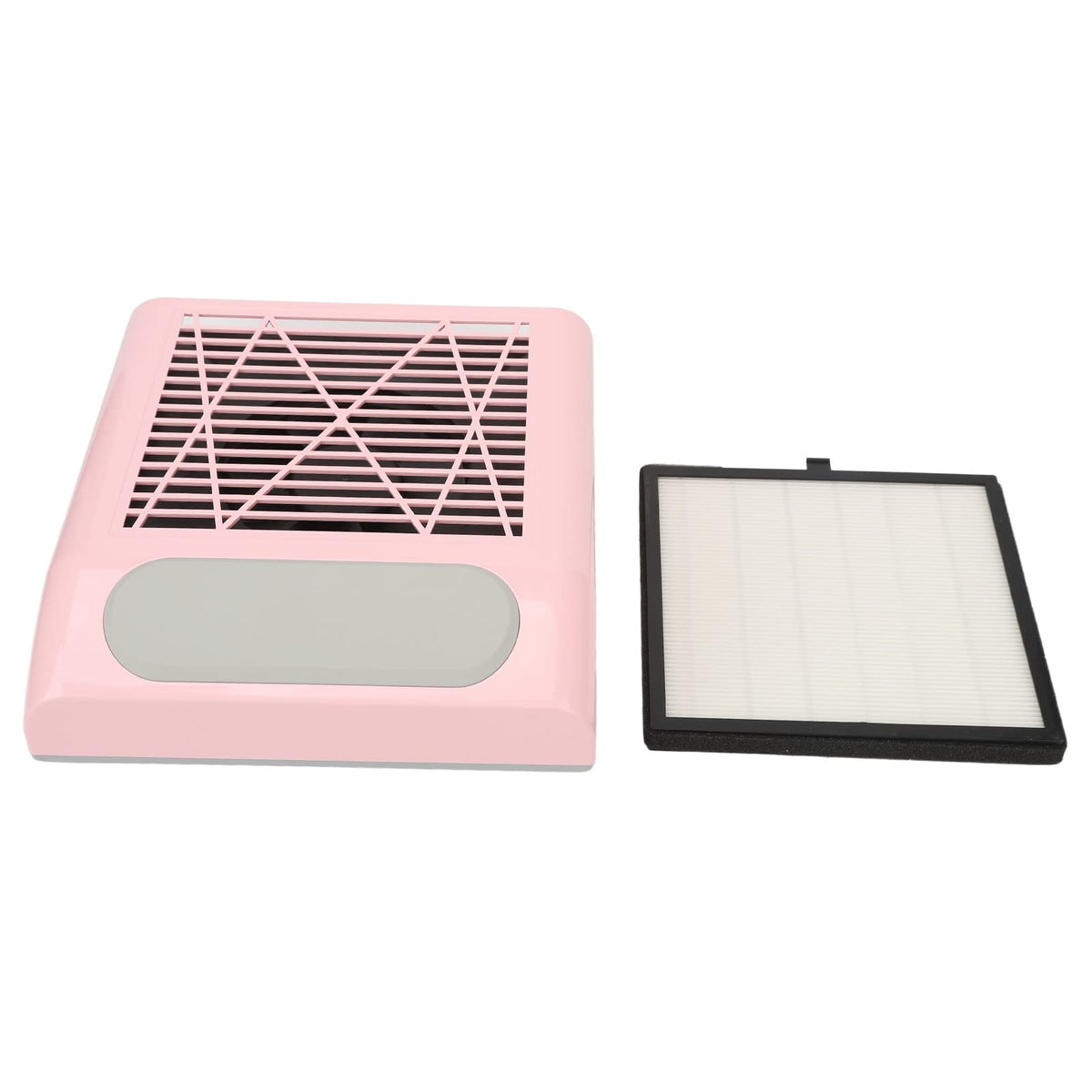 Colector de Polvo Fockety Rosa con Potente Ventilador de Vacío de 80 W y Filtro Reutilizable para Uñas Acrílicas