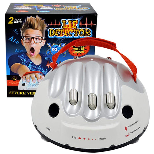 OUKEYI - Detector de mentiras de choque eléctrico, impactante juego de fiesta mentiroso interesante juego verdadero o atrevido detector de mentiras, juguetes de broma polígrafo, entretenimiento juego