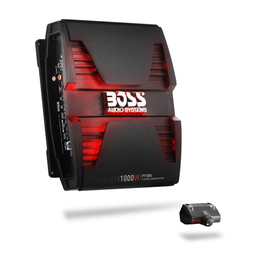 Boss Audio PT1000 Phantom 1000W 2 Channel Full Range, Class A/B Amplifier