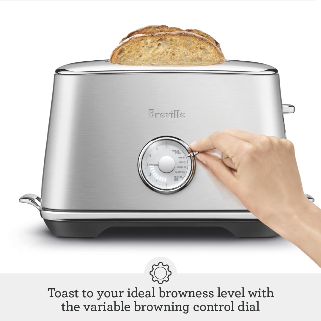 Breville Luxe tostador 2 rebanadas BTA735BTR, trufa negra