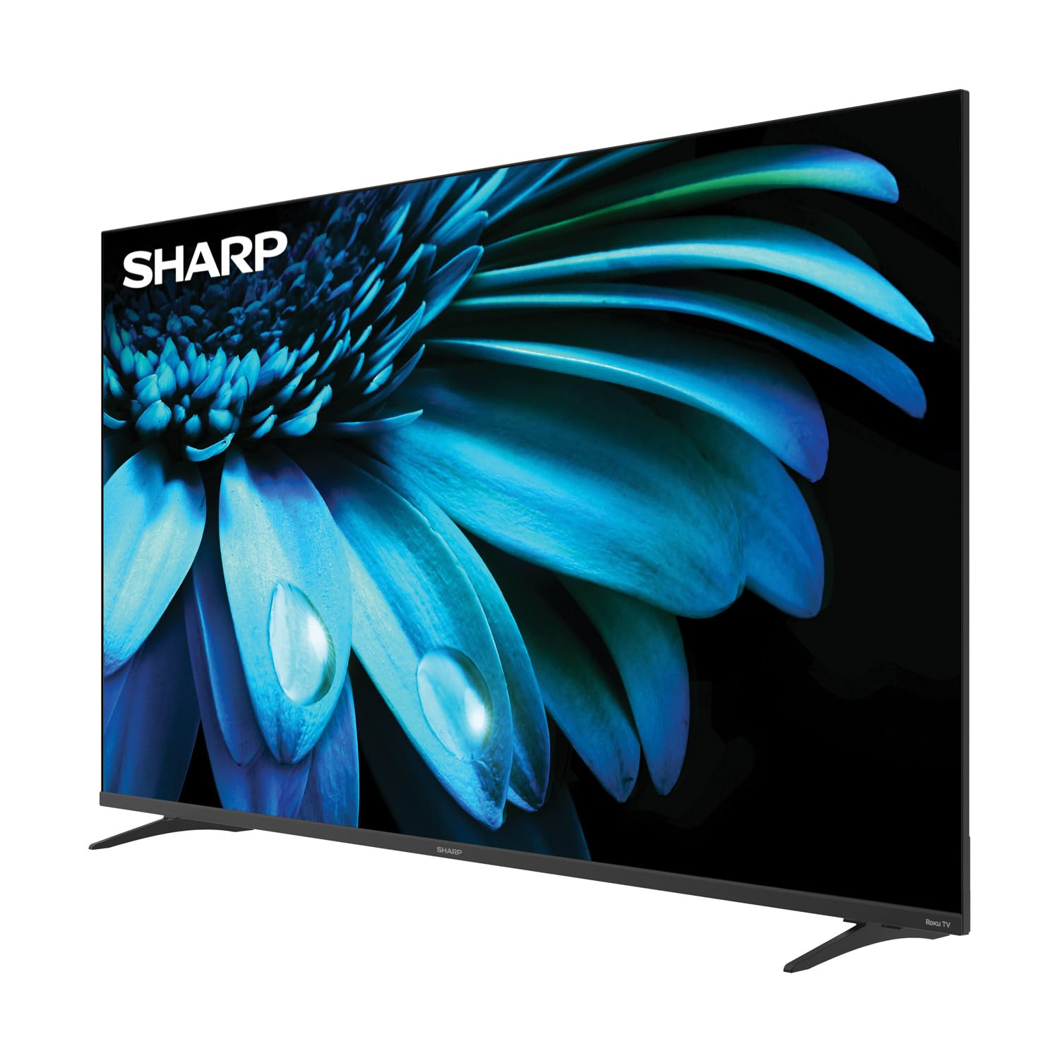 Sharp Aquos Frameless 4K UHD LED Smart TV de 55" - Roku TV | Dolby Audio | WiFi | Soporte HDR10/HLG | 4 entradas HDMI (1 c/eARC) | Compatible con Alexa/Google Home/AirPlay