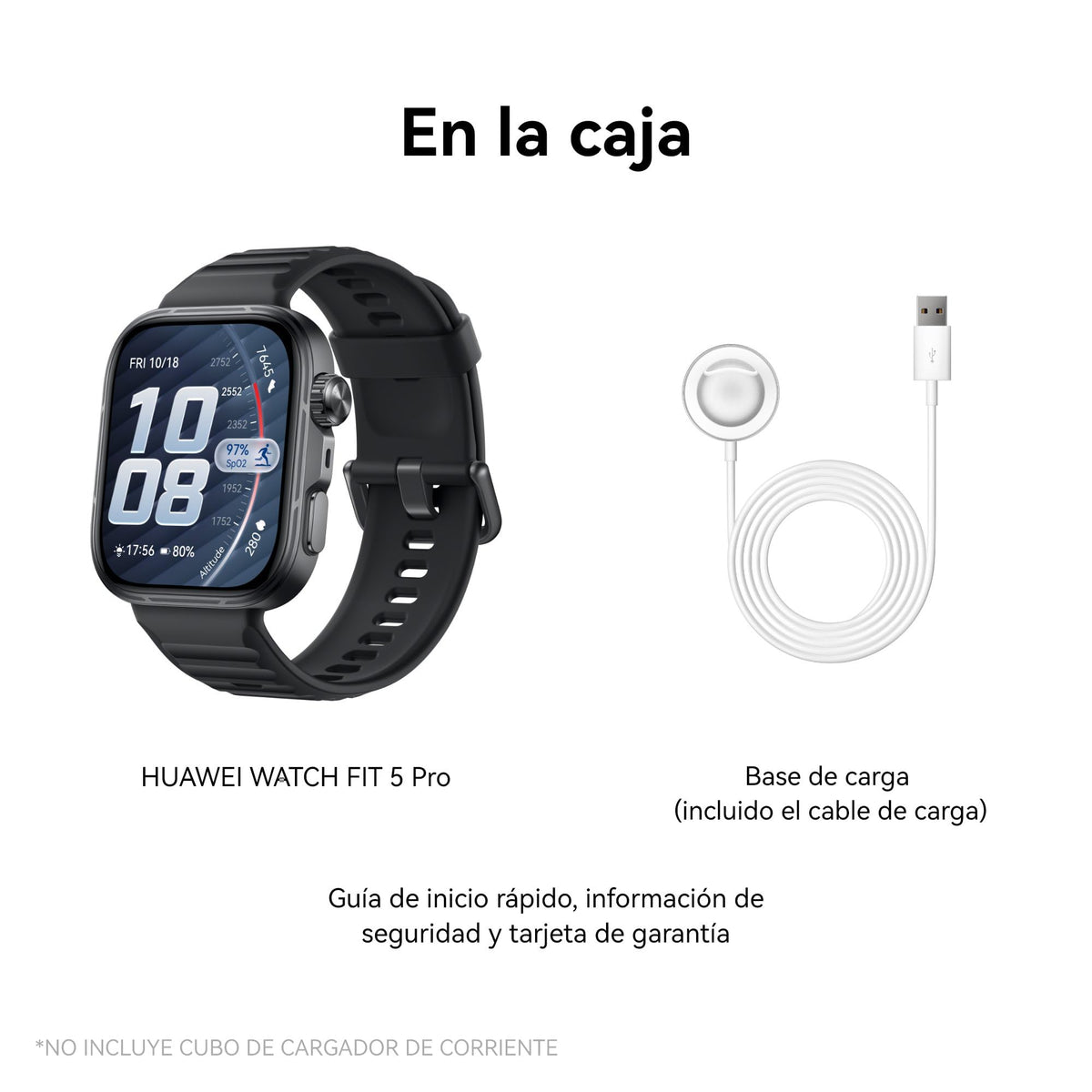 Smartwatch Huawei Watch FIT 5 Pro Negro con GPS y ECG