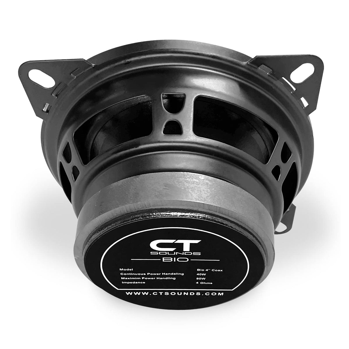 Altavoces Coaxiales CT Sounds BIO-4 Negro 160 Vatios Máximo para Coche