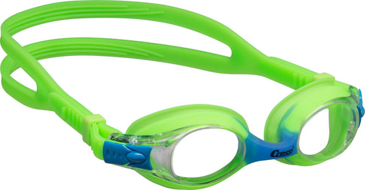Cressi Dolphin 2.0, Lima/Azul, Clear Lens