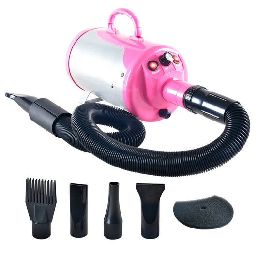 Secador de Pelo para Mascotas SHELANDY Rosa con Calentador