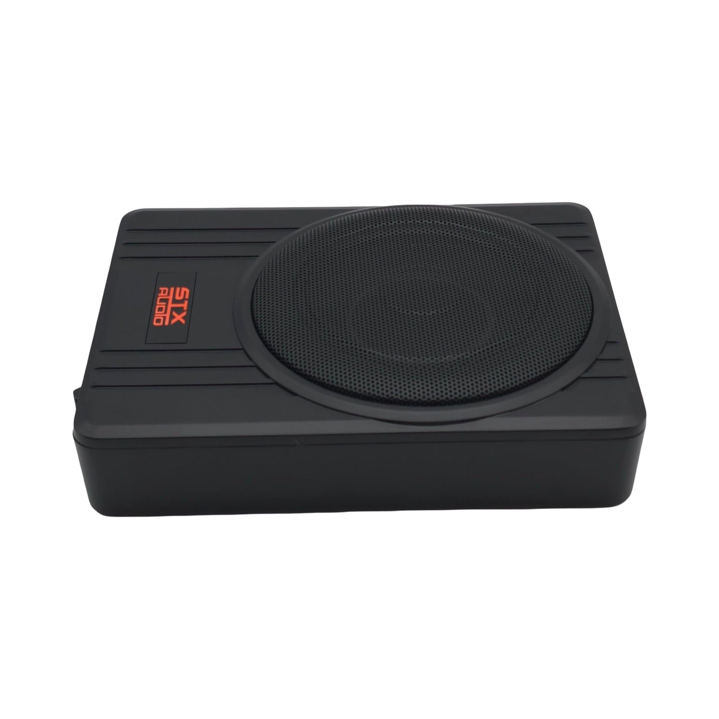 STX Audio STX1500US - Subwoofer amplificado de 1500W de 10 pulgadas con amplificador incorporado, filtro de paso bajo ajustable, control de impulso de graves - Solución compacta de audio para coche
