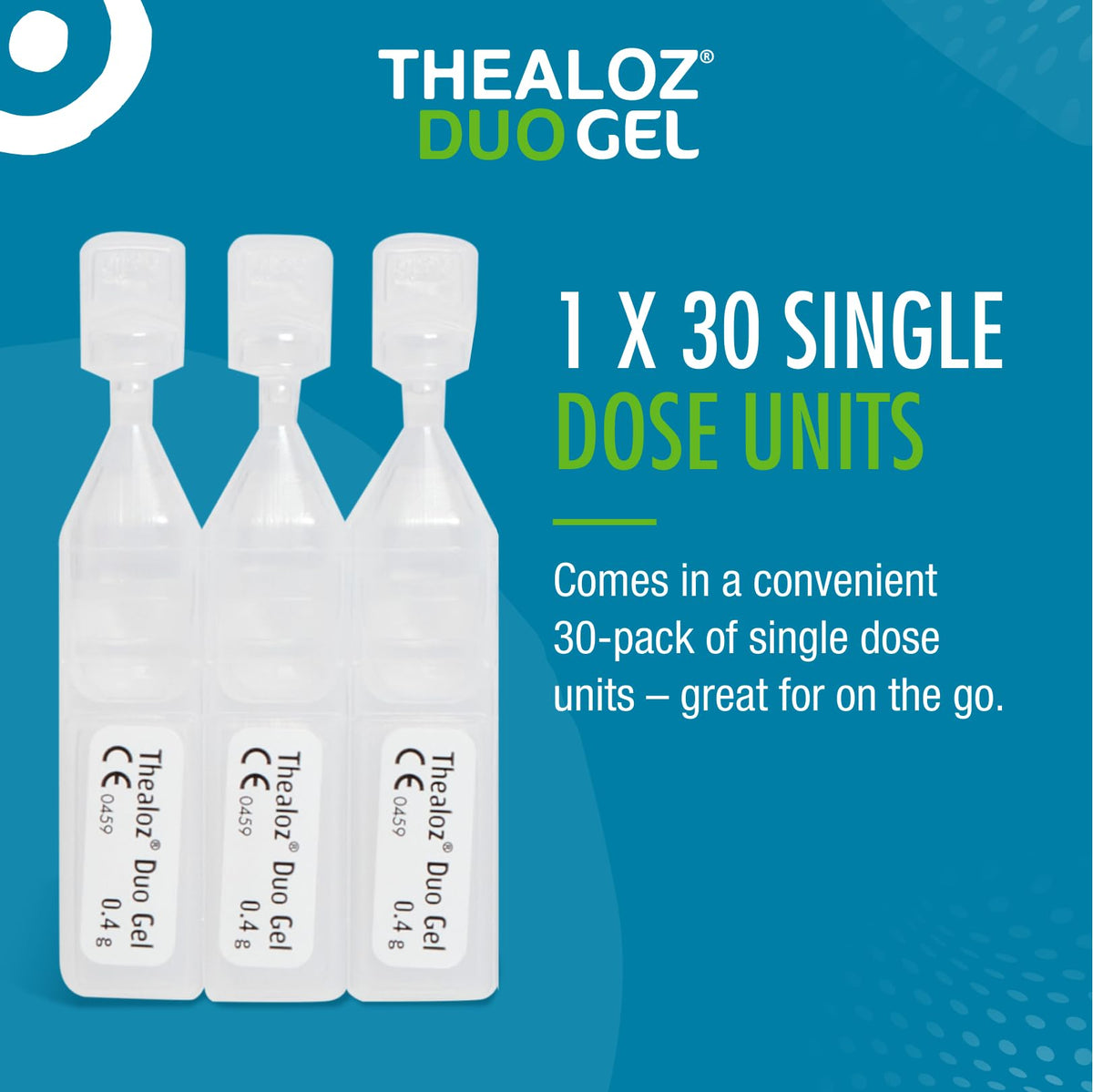 Thealoz Duo Gel - Trehalose 3% & Sodium Hyaluronate 0.15% (0.4g x 30 vials) by Thea
