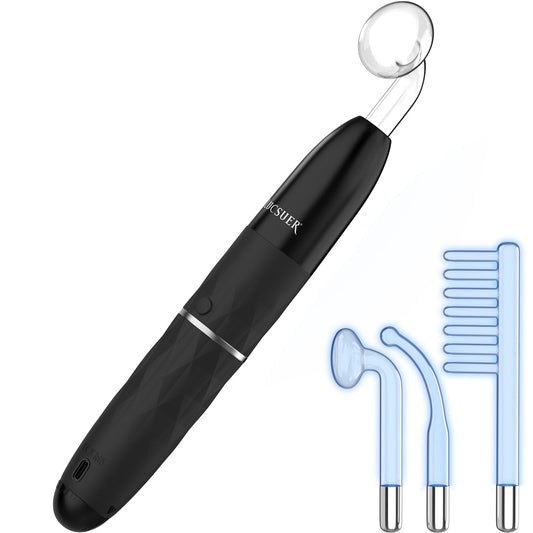 Máquina facial de alta frecuencia inalámbrica OxyGlow 2, varita de terapia clínica para la piel ProFacialWand con gas xenón