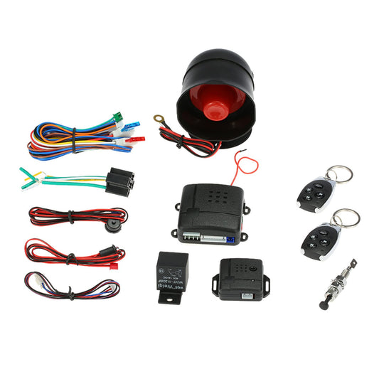 Alarma de Coche Universal con 2 Controles Remotos sistema de seguridad vehículo 12 V Protección Antirrobo