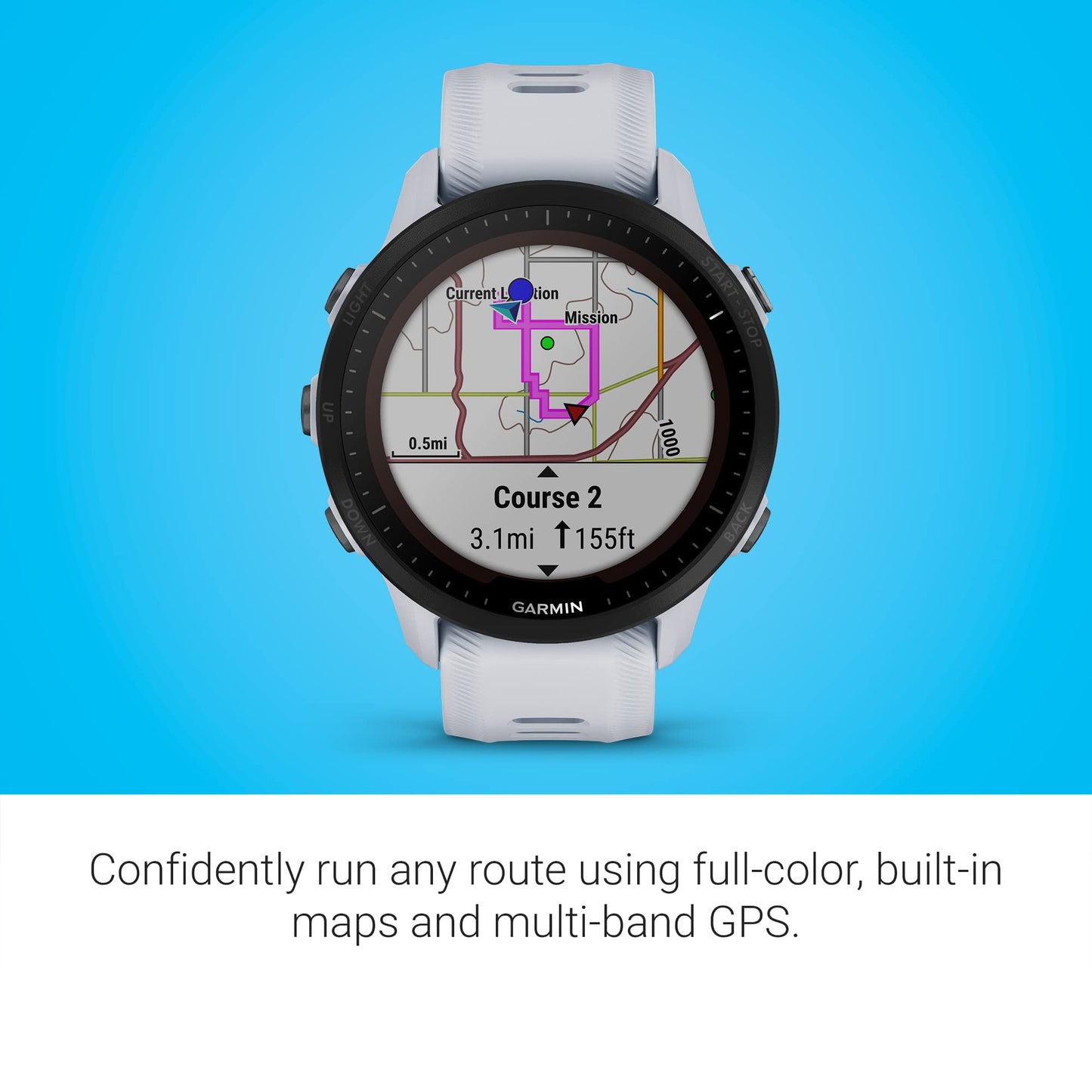 Garmin Forerunner 955 Solar Blanco