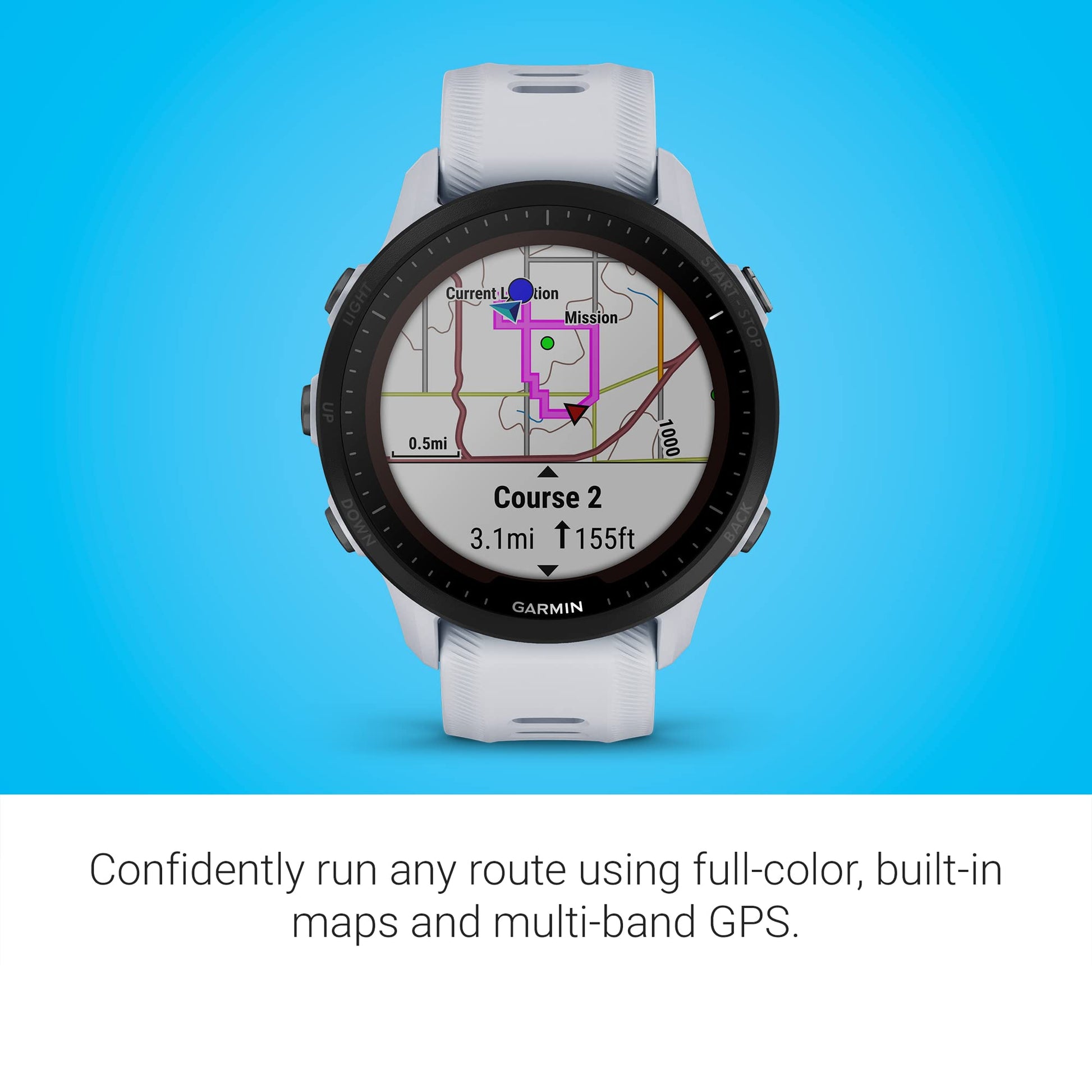 Garmin Forerunner 955 Solar Blanco