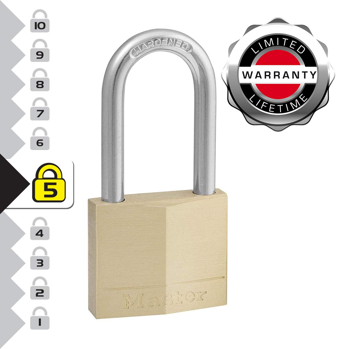 Candado Master Lock de latón macizo 4 cm con llave