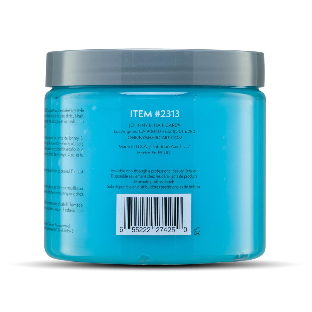 Johnny B Hair Gel, 16 Ounce