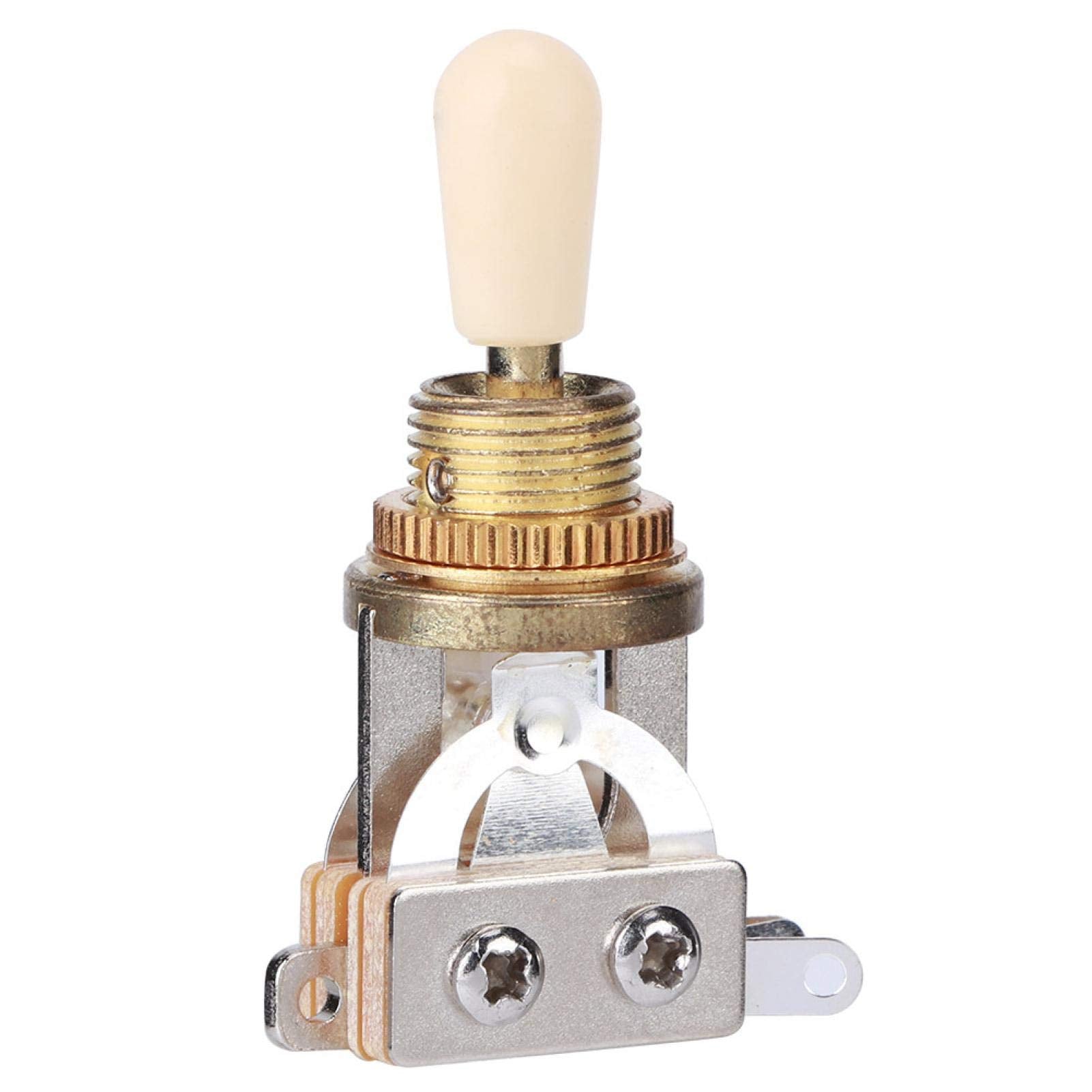 Okuyonic Selector de pastillas portátil con interruptor de tres posiciones, Interruptor Selector de Palanca para cualquier técnico de guitarra para guitarristas(Yellow hat)