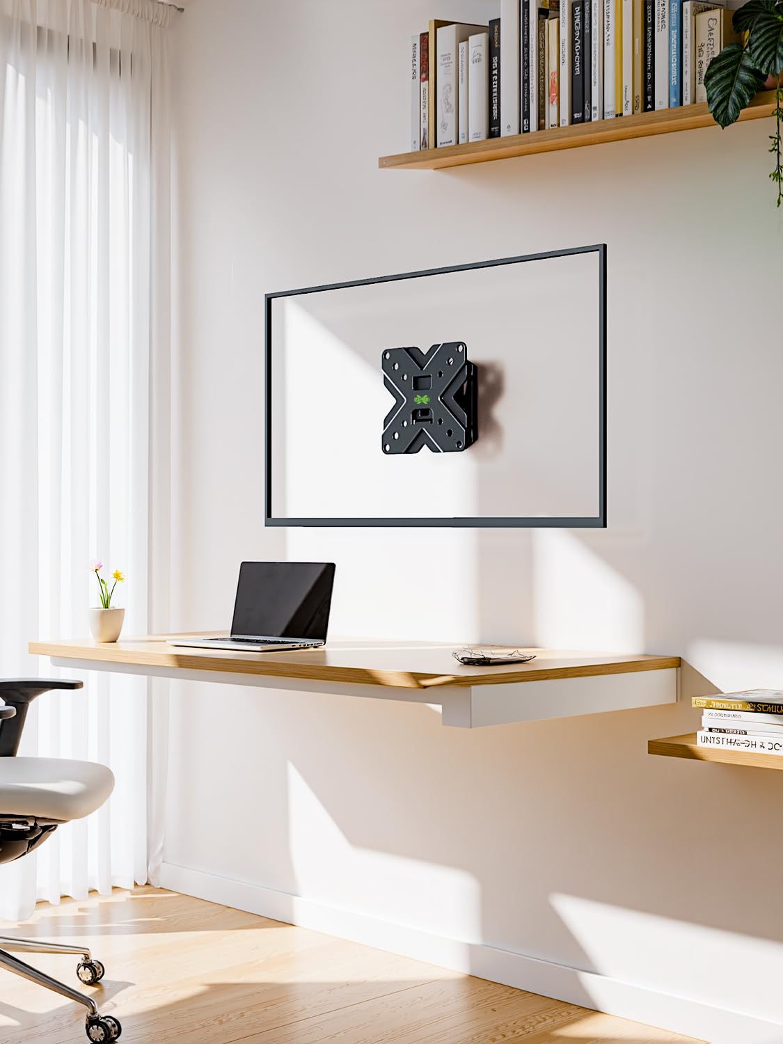 Soporte de Pared para TV y Monitor USX MOUNT Negro con Giro e Inclinación para 10-32 Pulgadas
