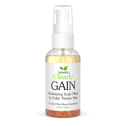 Aceite para Crecimiento del Cabello Clearly GAIN Natural con Aceite de Ricino Salvia Romero para Hombres y Mujeres