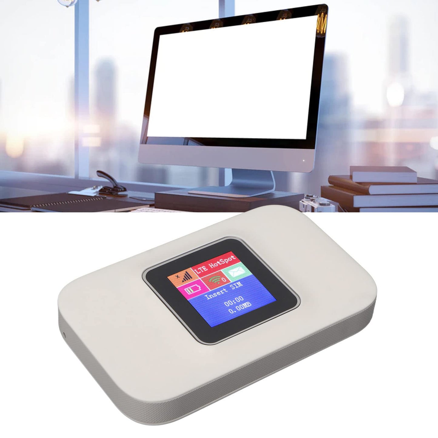 Router Móvil Portátil 4G Inalámbrico Blanco con Ranura para Tarjeta SIM para Europa