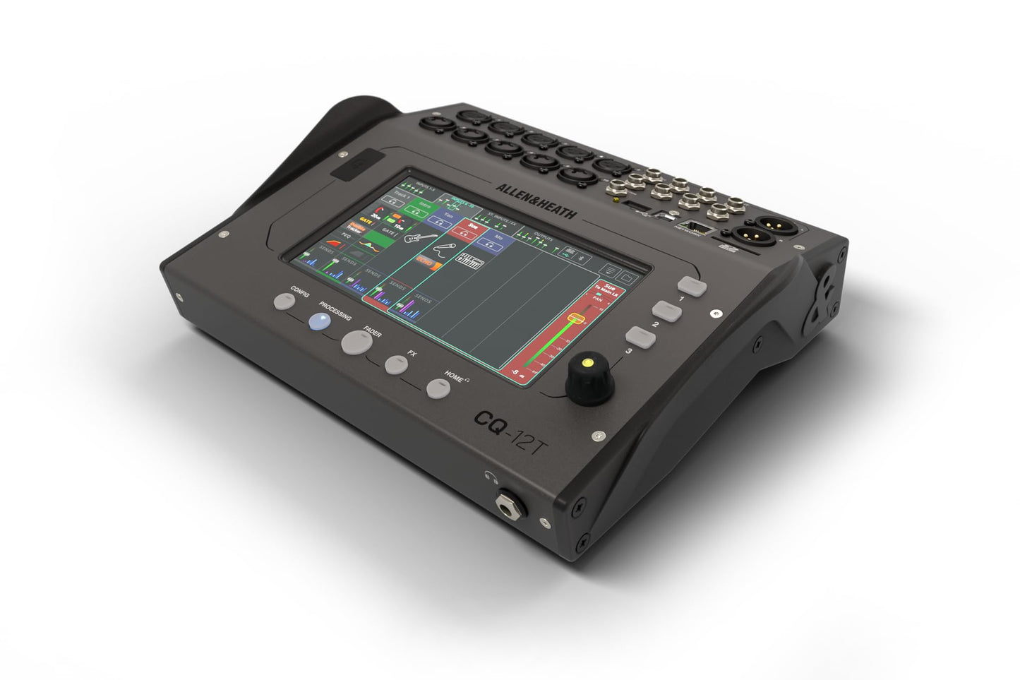 Mezclador Digital Allen & Heath CQ-12T Bluetooth y Pantalla Táctil de 7 Pulgadas