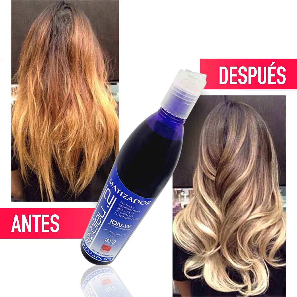 D'Conde Shampoo Matizador Morado Le Bleu Sin Sales Ni Parabenos Para Cuidado De Cabello Platinado - 250 Ml