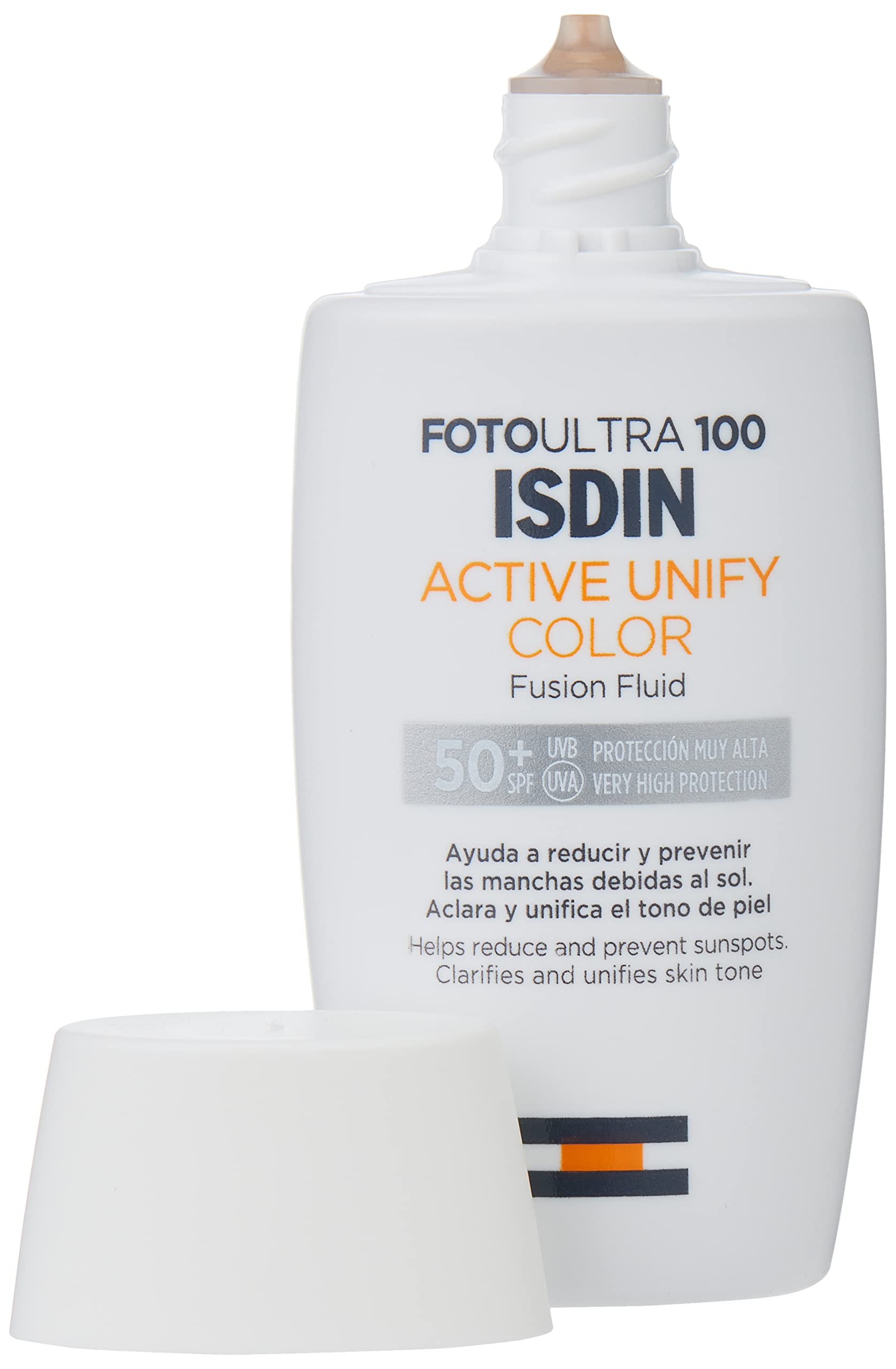 ISDIN Isdinceutics hyaluronic concentrate, serum facial ligero y ultrahidratante, con acido hialuronico - 30ml + FotoUltra 100 Active Unify SPF 50+, Protector Solar Facial con color,50 ml
