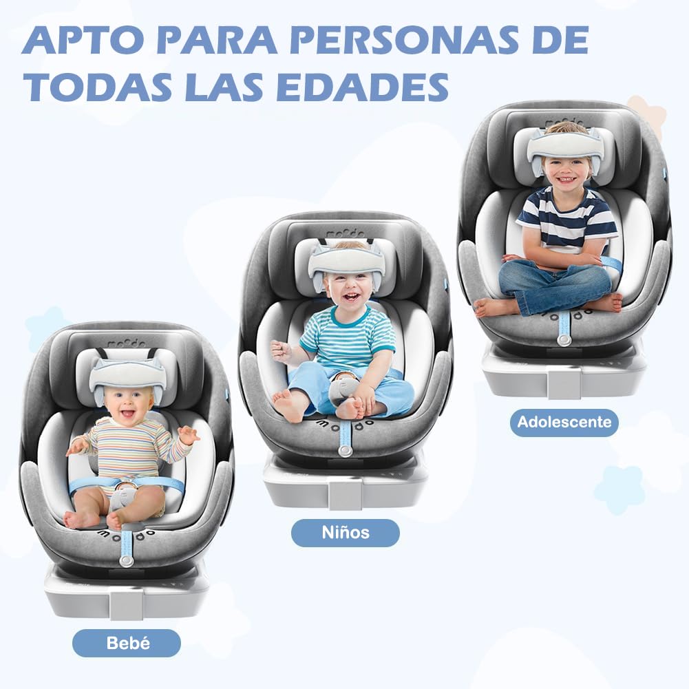 Soporte para la Cabeza del Asiento del Automóvil para Niños (Rosa)