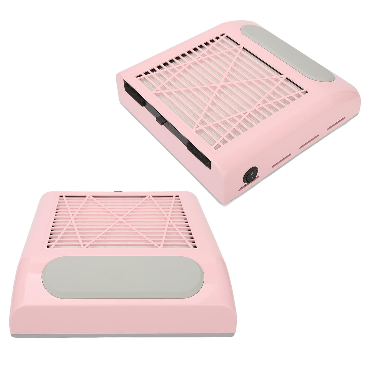 Colector de Polvo Fockety Rosa con Potente Ventilador de Vacío de 80 W y Filtro Reutilizable para Uñas Acrílicas